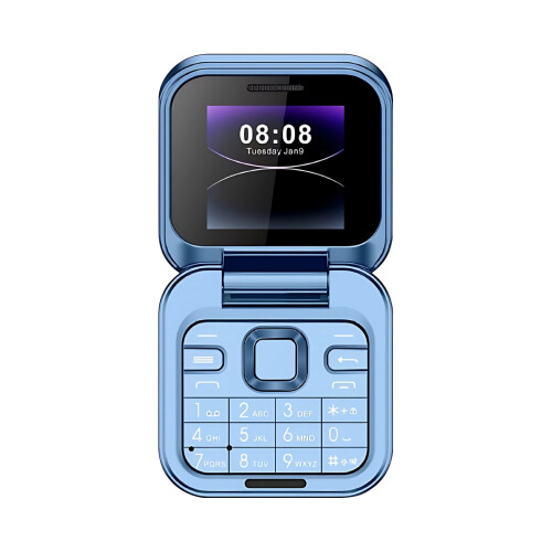 Mini Flip Phone 2G Unlocked Dual SIM Lightweight Portable 1