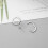Asymmetric Cross Hoop Earrings 1 Pair 8