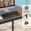 Computer Desk 47 Inch Black Metal Frame Study Table 4