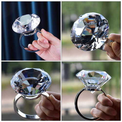 Wedding Ring Prop for Simulation Decoration Large 1