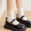 Baumwollsocken für Kinder, mittelhoch, 4er-Pack 6