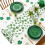 St. Patrick's Day Table Runner Green Clover Design 13x47 5