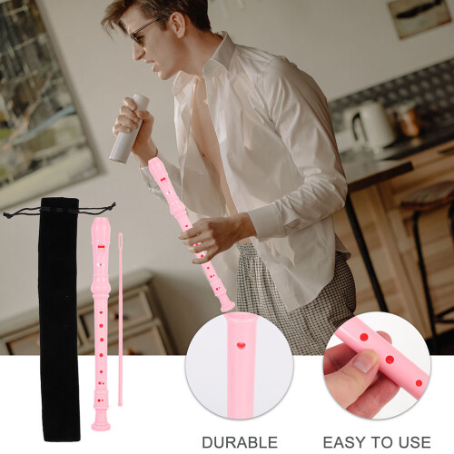 Soprano Recorder Assorted Colors Lightweight ABS 1 Set 1