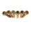Bridge Pins Solid Brass Acoustic Guitar 6 pcs Abalone Dot 4