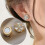 925 Silver Magnetic Drop Earrings with Cubic Zirconia 2