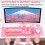Wireless Keyboard and Mouse Set Retro Typewriter Style 5