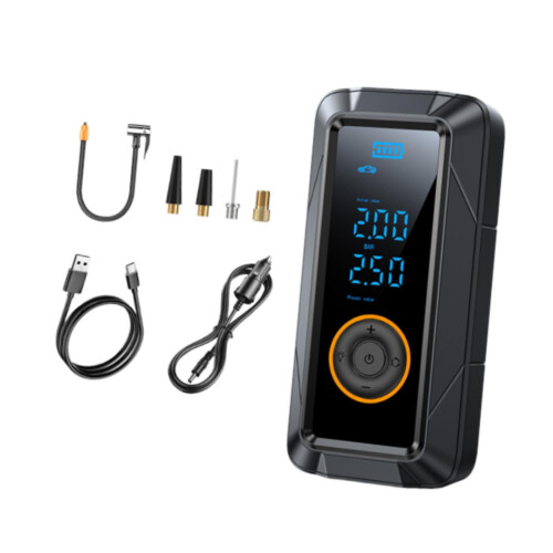 Tire Inflator Compact Rechargeable with Digital Pressure 1
