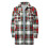 Dame Oversized Ternet Flannel Jakke Rød XXL 6