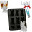 Fransk bulldogg isform - 3D silikon hundform, 1 set 5