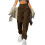Women's Stretch Straight Leg Cargo Pants with Button Pockets 2