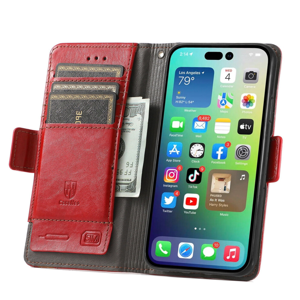Leather Wallet Phone Case For Samsung Galaxy S24 Ultra With 9180435738431