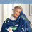 Soft Blue Throw Blanket for Grandma 40"x50" 3