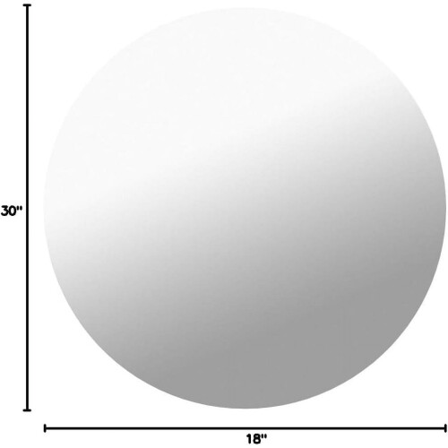 Round Mirror Frameless 30" x 30" Polished Edge 2