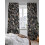 Transparente gardiner i retro, abstrakte blomster, paisley-design, sort 3