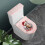 Pferdeweihnachts-Toilettensitzdeckel mit Schneeflocken, oval 2