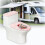 Pferdeweihnachts-Toilettensitzdeckel mit Schneeflocken, oval 6