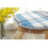 Coussin rond pour tabouret de bar, coton-lin, 45 x 45 cm 3