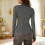 Damen-Rollkragenpullover, langärmlig, figurbetont 4