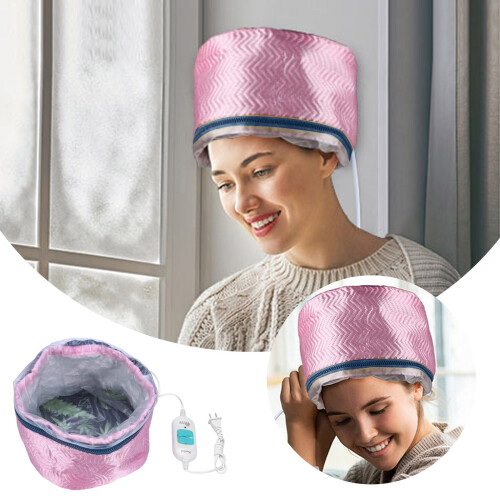 Bonnet chauffant électrique réglable pour soins capillaires 2