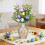 Easter Decor Eggs Pastel Berries Vine 16-inch Spring Floral 5