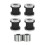 Quick Release Sissy Bar Rack Aluminum Alloy 4 pcs 5