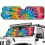 Tie-Dye Windshield Sun Shade for 2007–2023 Jeep Wrangler 2