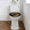 Toilettendeckelbezug mit Sonnenblumenmuster und Pferd, oval, mit elastischem Rand 2