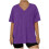 Top pullover da donna taglie forti con scollo a V e maniche corte 3