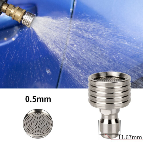 Buse de douche haute pression en acier inoxydable 1/4 pouce 1