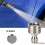 Buse de douche haute pression en acier inoxydable 1/4 pouce 4