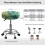 Marble Stripe Round Elastic Bar Stool Covers Set of 2 Size S 6