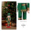 Wooden Nutcracker Ornament Green Soldier Shape 1 Set 8