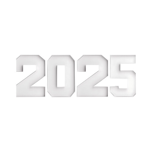 Bandeja de Charcutaria Turma de 2025 Número da Caixa 9,84 Polegadas Branca 1