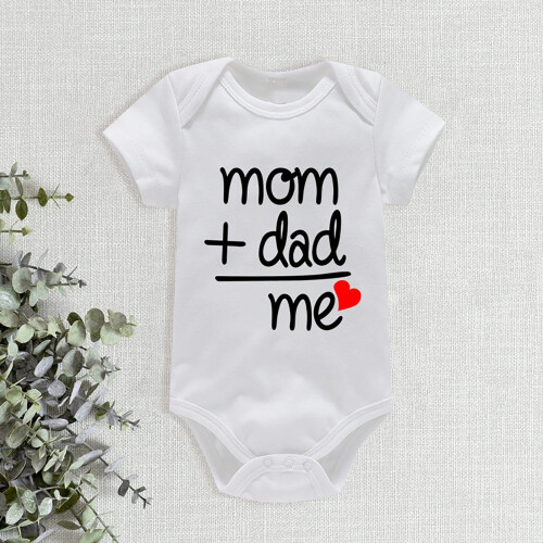 Baby Onesies Fall Short Sleeve Letter Print Bodysuits 18M 2