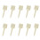 Archery Pins White Nylon 10Pcs Durable Lightweight 7