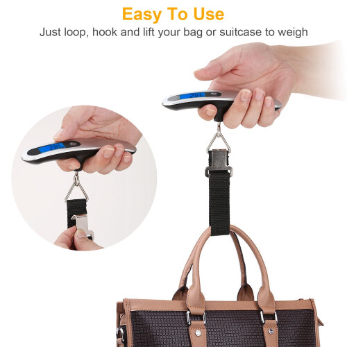 Digital Luggage Scale for Travelers, Handheld, 1 Pack 2