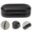 Double Glasses Case PU Leather Travel Organizer Black 4