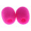 Sponge Lapel Clip Microphone Wind Muff Fuchsia 10 pcs 28 x 5