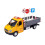 Alloy Engineering Vehicle Toy Truck with Open Doors and 2