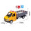 Alloy Engineering Vehicle Toy Truck with Open Doors and 3