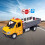Alloy Engineering Vehicle Toy Truck with Open Doors and 7