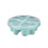 Heart-Shaped 4-Compartment Snack Box with Lid, Stackable, 2