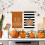 Pumpkin Fall Kitchen Towel Orange Polka Dot Stripes 5
