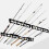 Fishing Rod Holder Wall Ceiling Rack 6 or 12 Rods 6