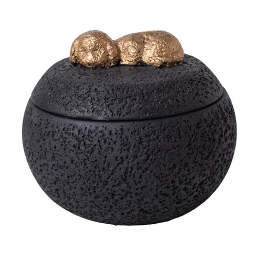 Dog Memorial Urn Black Desktop Ashes Keepsake 1