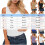 Γυναικείο Πλεκτό Φανελάκι με Ριμπ Λάστιχο και V λαιμόκοψη, Αμάνικο, Μονόχρωμο 2