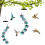 Hummingbird Feeder Wind Chime Dual-Function Rust-Proof Metal 6