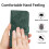 iPhone 16 Plus PU-Wallet-Hülle, grün, schlank, Sonnenblumenmuster 4