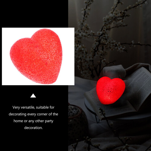 Red Heart-Shaped LED Table Lamp 2