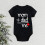 Body bébé à manches courtes avec imprimé lettres 0-6 mois 3